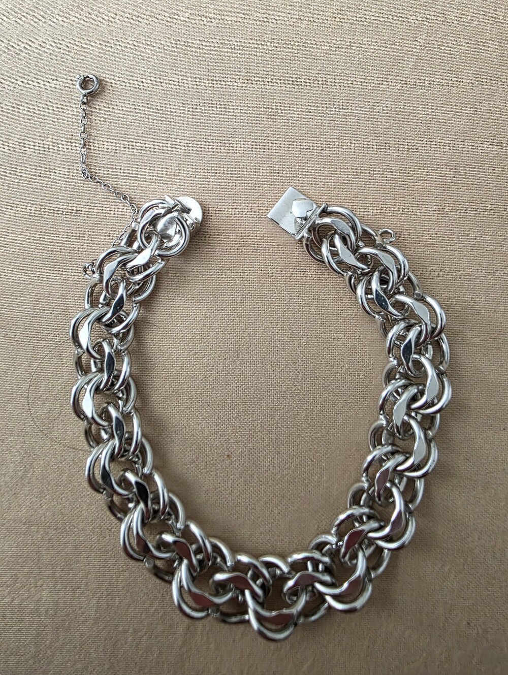 Sterling Silver ELCO  Chunky Linked Bracelet - Women's Jewelry
